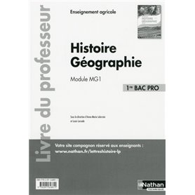 Histoire et Géographie - Module MG 1 - 1ère Bac pro Agricole - Professeur - 2017