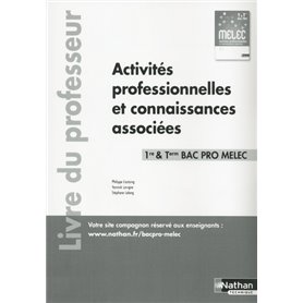 Activités professionnelles et connaissances associées - 1ère/Term Bac pro MELEC - Professeur - 2018