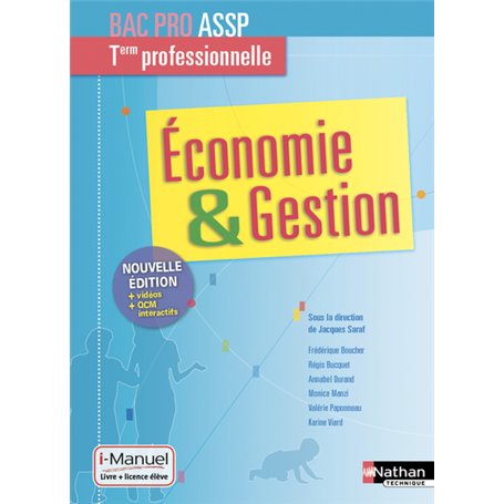 Economie et gestion - Term Bac pro ASSP - Livre + licence élève - 2019