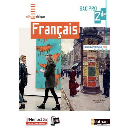 Français 2ème Bac Pro (Dialogues) Livre + licence élève 2019