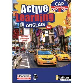 Active Learning Anglais CAP A2 - tome unique - Livre + Licence élève 2019