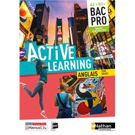 Active Learning Anglais Bac Pro A2&gt,B1+ Tome unique - Livre + Licence élève 2019