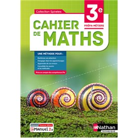 Cahier de maths 3e Prépa-Métiers - Livre + licence élève - 2021