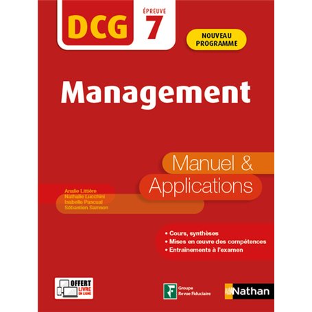 Management - DCG - Epreuve 7 - Manuel et applications - 2020