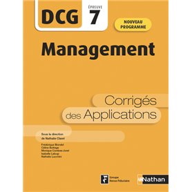 Management - DCG - Épreuve 7 - Corrigés des applications 2020