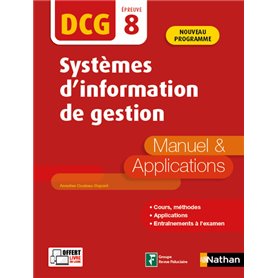 Systèmes d'information de gestion - Epreuve 8 DCG - Manuel & Applications - 2020