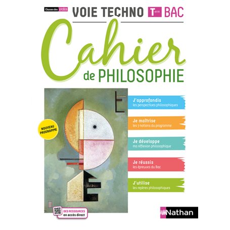 Cahier de philo - Term Voie Technologique - Elève 2021