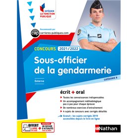 Concours Sous-officier de la gendarmerie 2021/2022- Cat B N°23 (Intégrer fonction publique) 2020