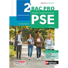 Prévention Santé Environnement - 2ème Bac pro (Acteurs de prévention) Livre + licence élève - 2021