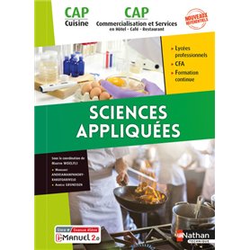 Sciences appliquées - CAP Cuisine/CAP Commercialisation et services en HCR 1/2 Livre + licence élève
