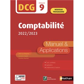 Comptabilité - DCG - Epreuve 9 - Manuel et applications - 2022/2023