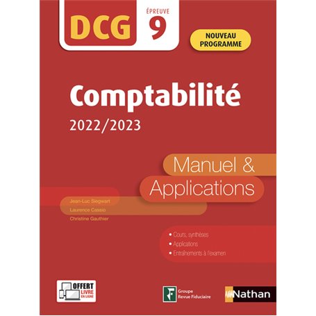 Comptabilité - DCG - Epreuve 9 - Manuel et applications - 2022/2023