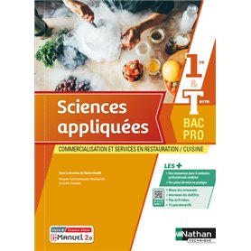 Sciences appliquées - 1re et Term Bac Pro Cuisine Bac Pro CSR - Livre + Licence élève 2022