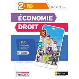 Economie Droit - 2ème Bac Pro (Multi'Exos) Livre + licence élève - 2022