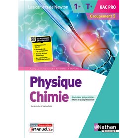 Physique-chimie - 1ère/Term Bac Pro - Groupements 5 (Les cahiers de Newton) Livre + lic. élève 2022