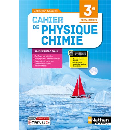 Physique-chimie 3 ème Prépa métiers - Livre + Licence élève 2022