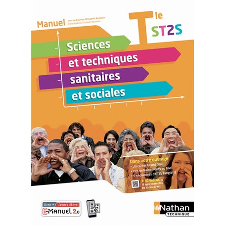 Sciences et techniques sanitaires et sociales Manuel - Term ST2S - Livre + licence élève - 2022.