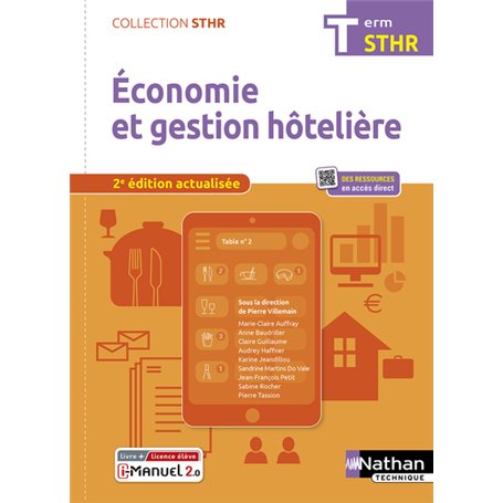 Economie et Gestion Hôtelière - Terminal (STHR) Livre + licence élève - 2022