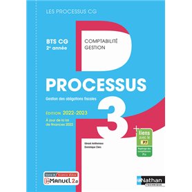 Processus 3 - BTS CG 2ème année (Les processus CG) Livre + licence élève - 2022