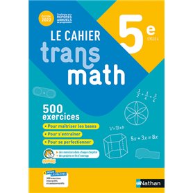 Cahier Transmath 5è 2022 - Cahier de l'élève