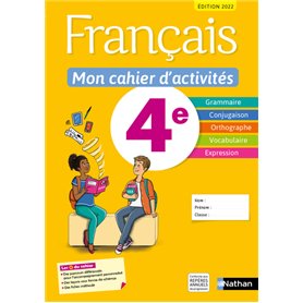 Français - Mon cahier d'activités 4e - Elève -2022