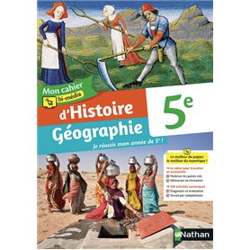 Mon cahier bi-média d'Histoirstoire Géographie 5e- Cahier de l'élève - 2021