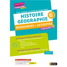 Itinéraires à la carte 6e Histoire Géographie - Ressources et activités - Fichier à photocopier 2021