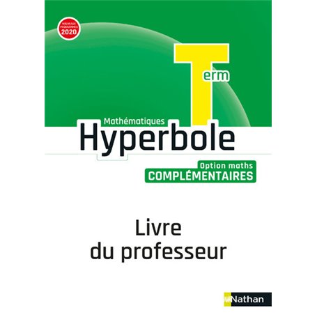 Hyperbole Term Option Maths Complémentaires - Livre du professeur 2020