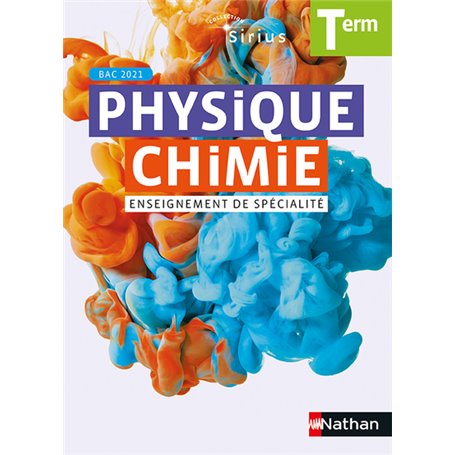 Physique-Chimie Sirius - Terminale - Manuel 2020