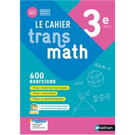 Cahier Transmath 3è - Cahier de l'élève 2021