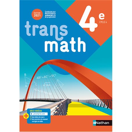 Transmath Mathématiques 4e - Manuel élève 2021