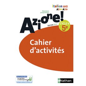 Azione ! 5ème Cahier d'activités 2017