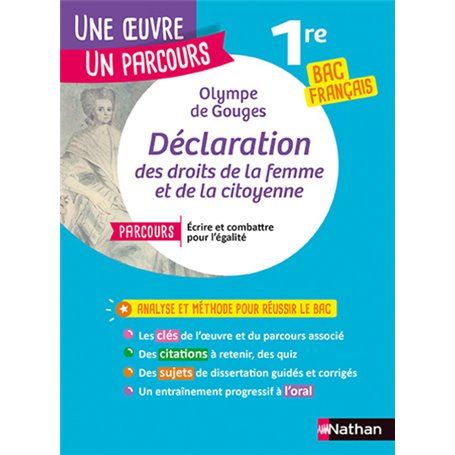 Olympe de Gouges, Déclaration des droits de la femme et de la citoyenne