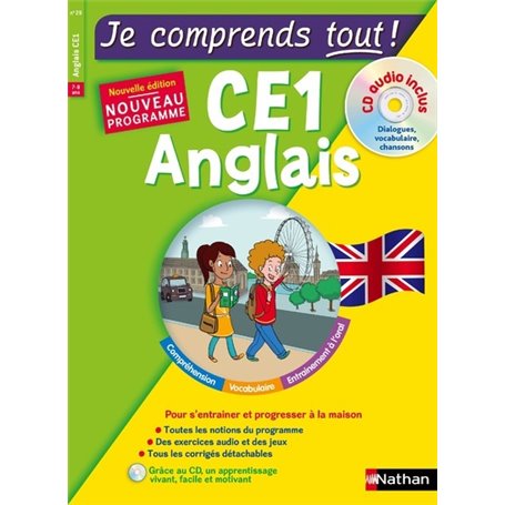 Je comprends tout ! Anglais CE1 + CD Audio inclus