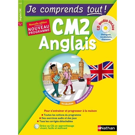 Je comprends tout ! Anglais CM2 + cd audio