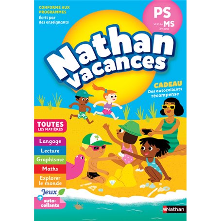 Nathan Vacances Maternelle PS vers la MS 3/4 ans