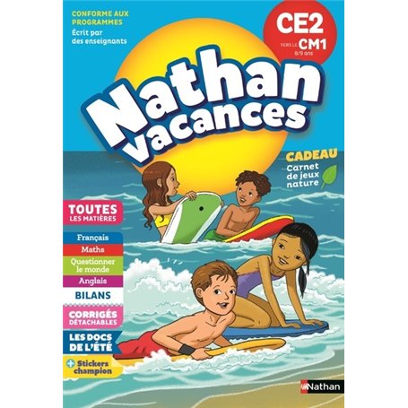 Nathan Vacances Primaire CE2 vers le CM1 8/9 ans