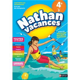 Nathan Vacances Collège Toutes les matières 4e vers la 3e