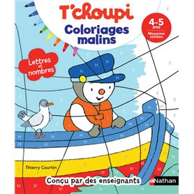 T'choupi Lettres et nombres MS - Coloriages malins - 4-5 ans