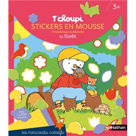 T'choupi stickers en mousse la forêt