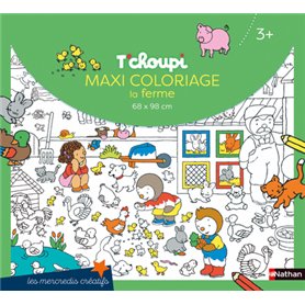 T'choupi maxi coloriage la ferme