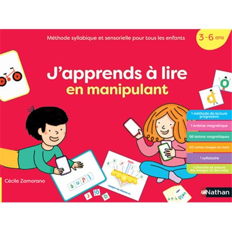 Coffret Méthode de lecture: J'apprends à lire en manipulant (3-6 ans)