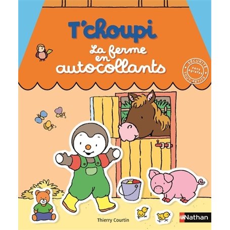 T'choupi la ferme en autocollants