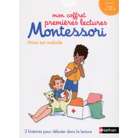 Mon coffret premières lectures Montessori : Mina est malade