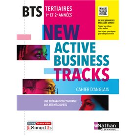 Cahier Anglais BTS - New Active business tracks - Livre + licence élève 2022