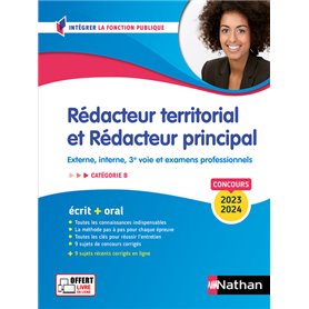 Concours Rédacteur territorial et Rédacteur principal Catégorie B - Concours externe, interne, 3e