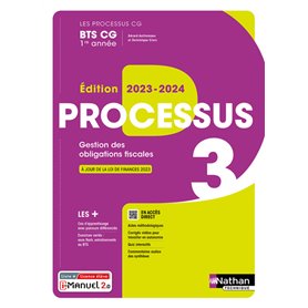 Processus 3 - BTS CG 1ère année (Les processus CG) Livre + licence élève - 2023