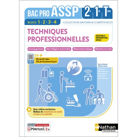 Techniques professionnelles : Accompagnement/Soins/Éducation santé - Bac ASSP 2de 1re Te