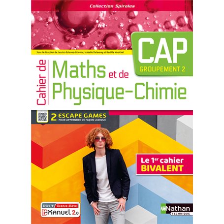 Cahier de Maths - CAP - Groupement 2 - (Spirales) Livre + licence élève - 2023