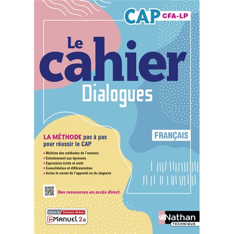 Français CAP - Cahier de cours et d'activités (Dialogues) Livre + licence élève - 2023